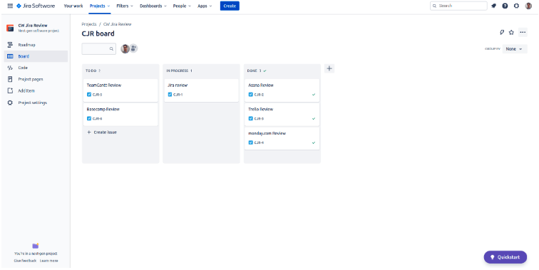 Jira Software Board